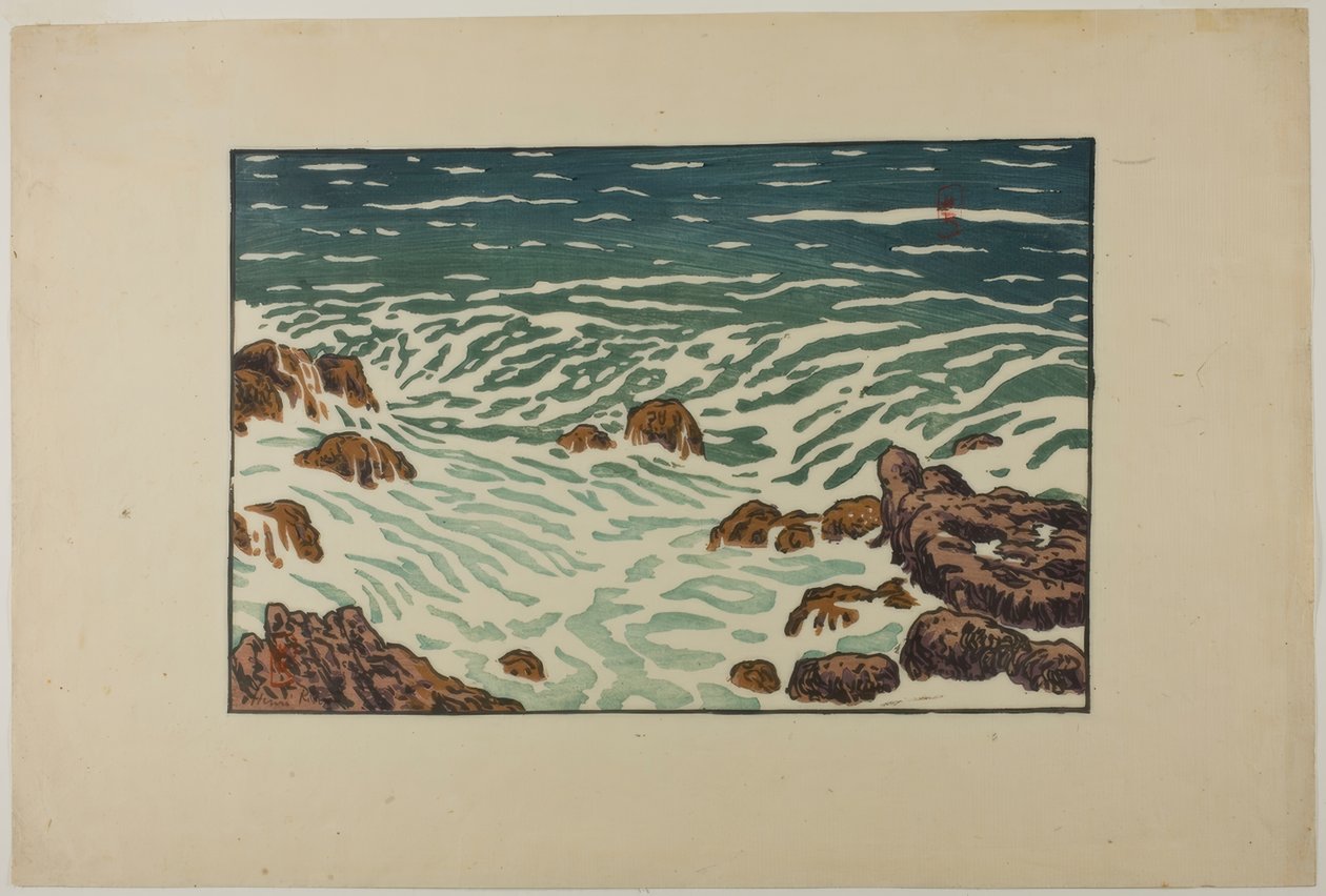 Pequena onda subindo, Pointe de la Haye de Henri Rivière