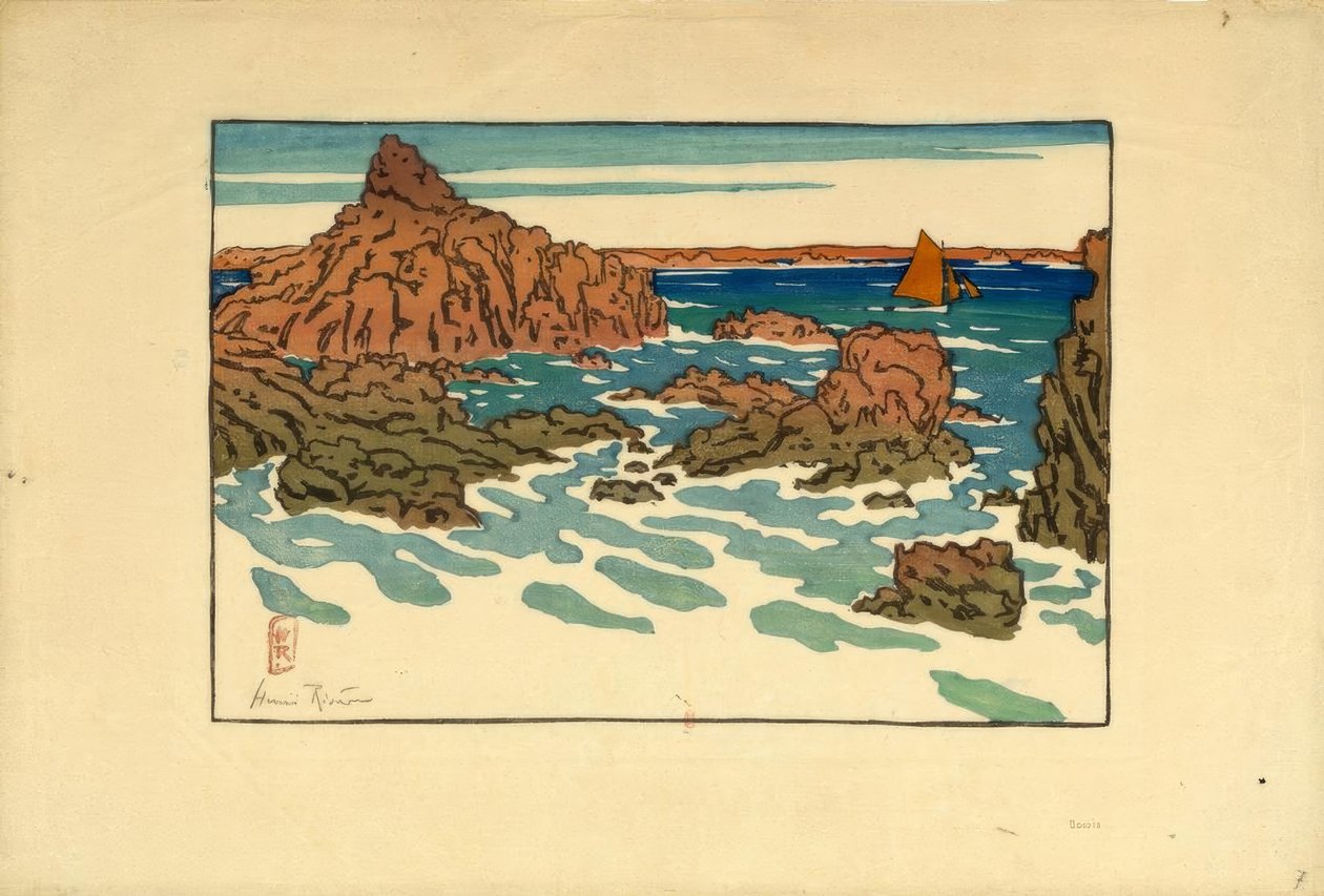 Le Perron (Saint-Briac) de Henri Rivière