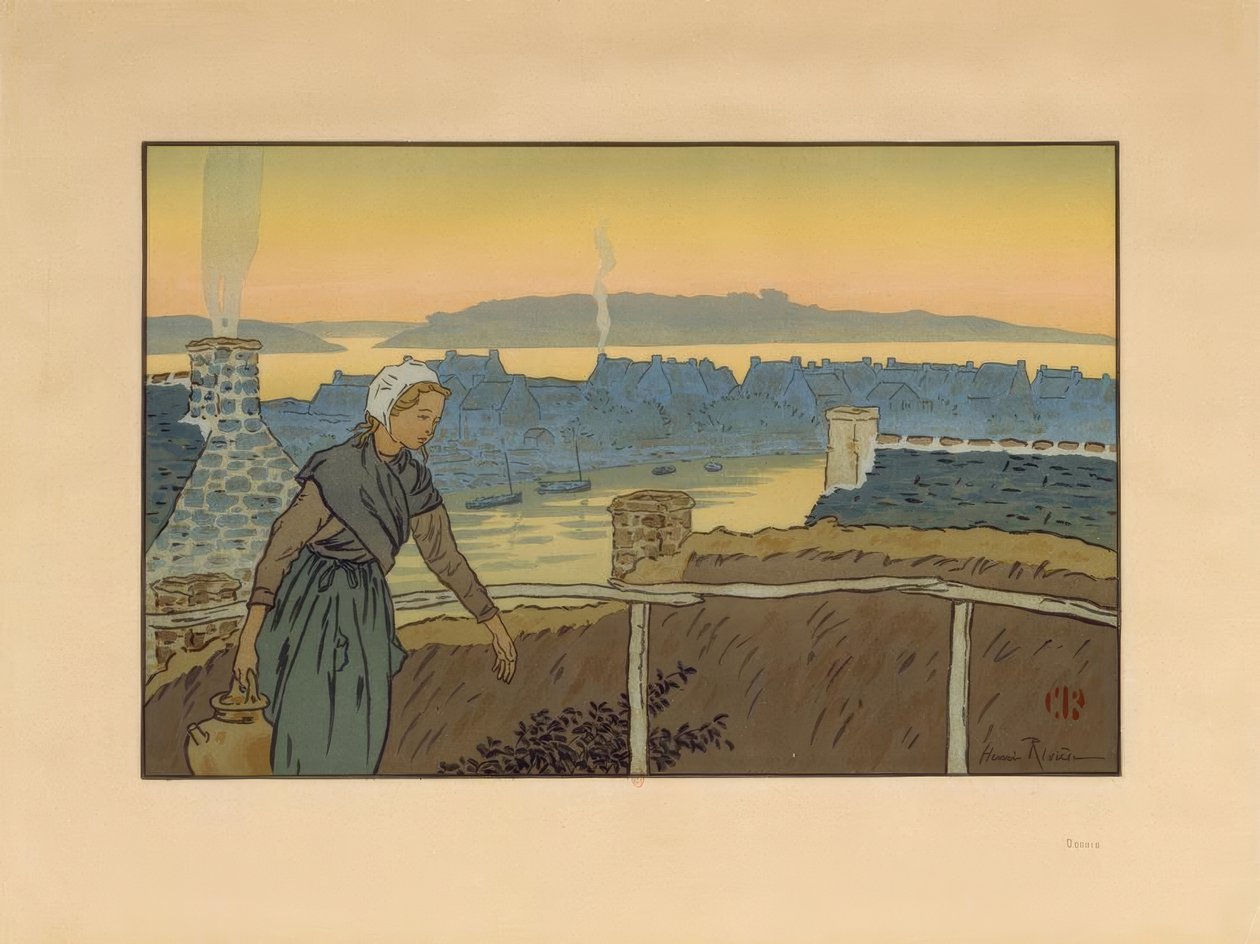 Loguivy à noite de Henri Rivière