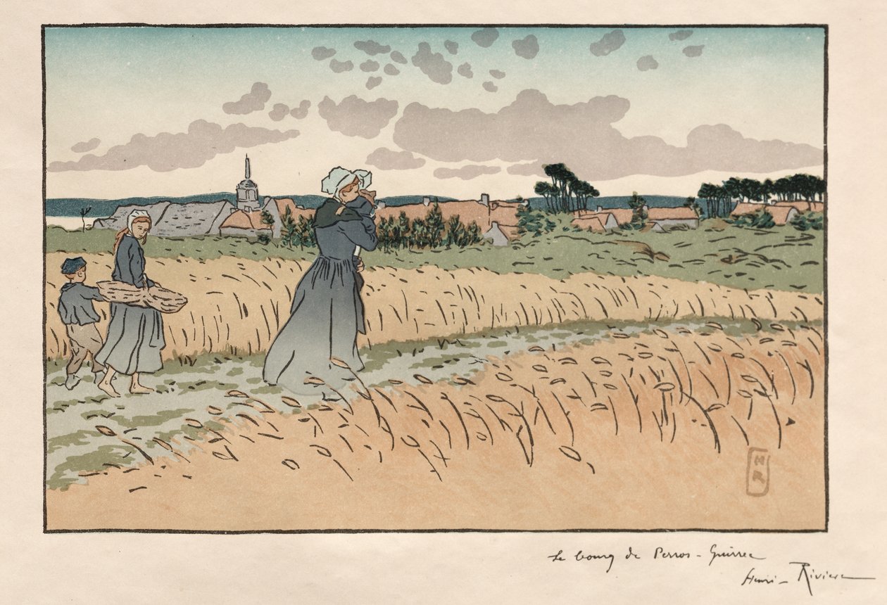 Paisagens parisienses: o bairro de Perros-Guirec de Henri Rivière