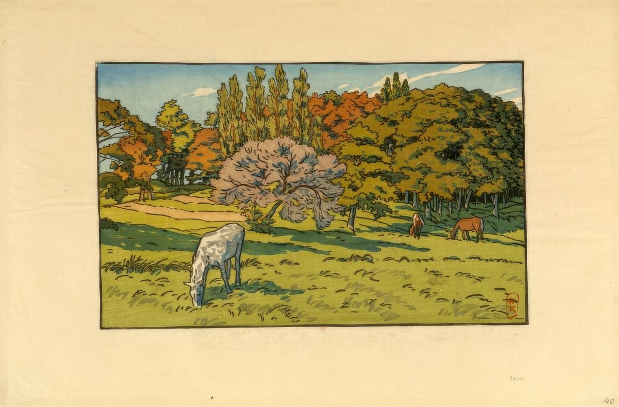 Madeira pequena em Beret (Douarnenez) de Henri Rivière