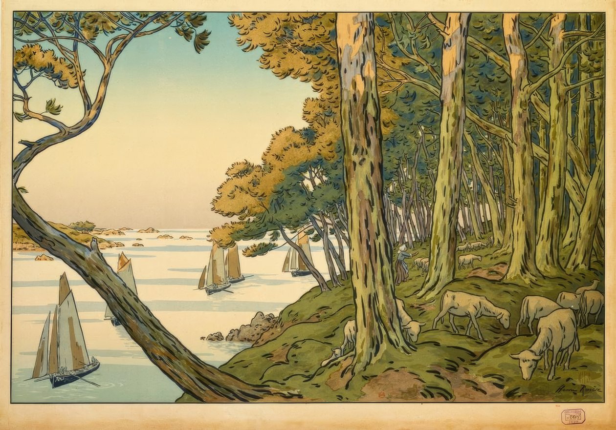 paisagem de Henri Rivière