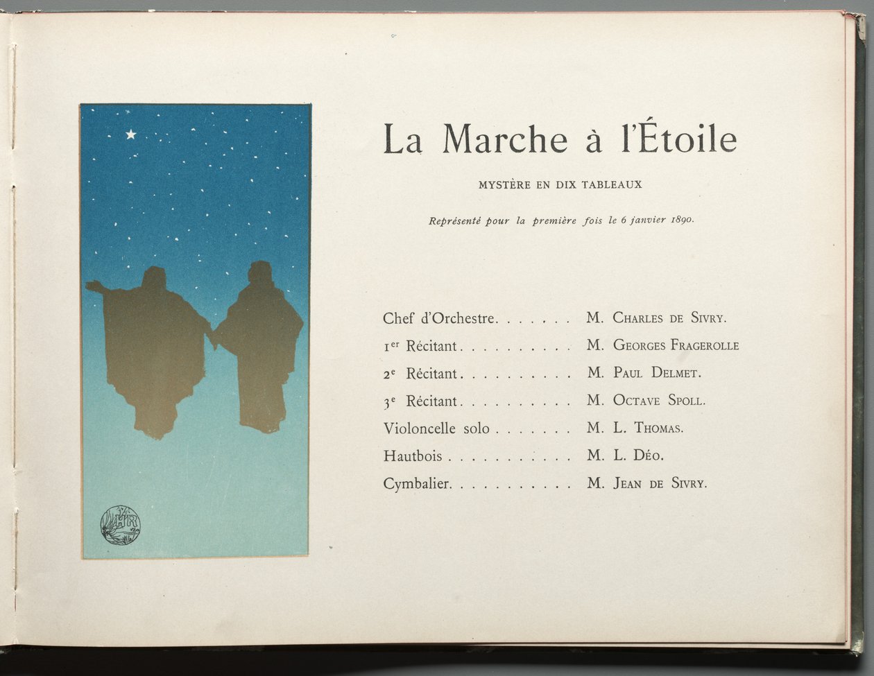 O Progresso das Estrelas: A Marcha para a Estrela Misteriosa em dez quadros de Henri Rivière