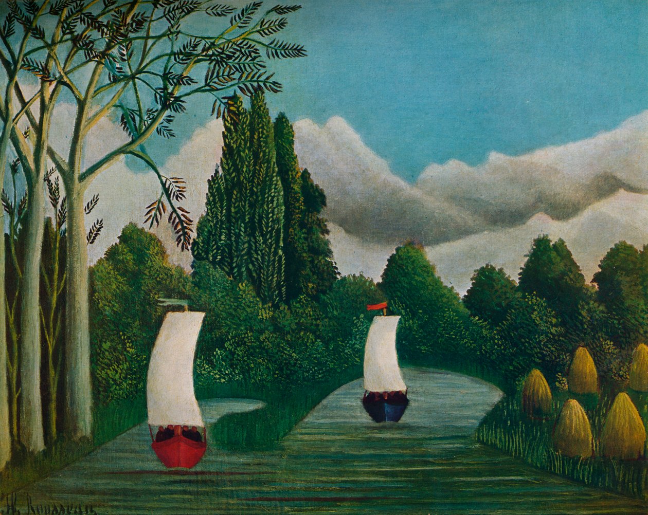 Bancos de Oise, 1905 de Henri Rousseau