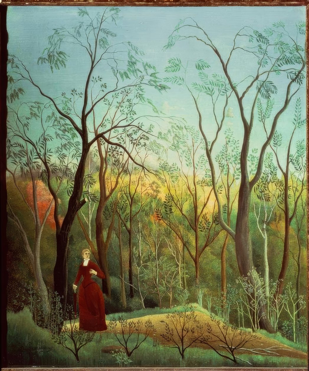 A caminhada na floresta de Henri Rousseau