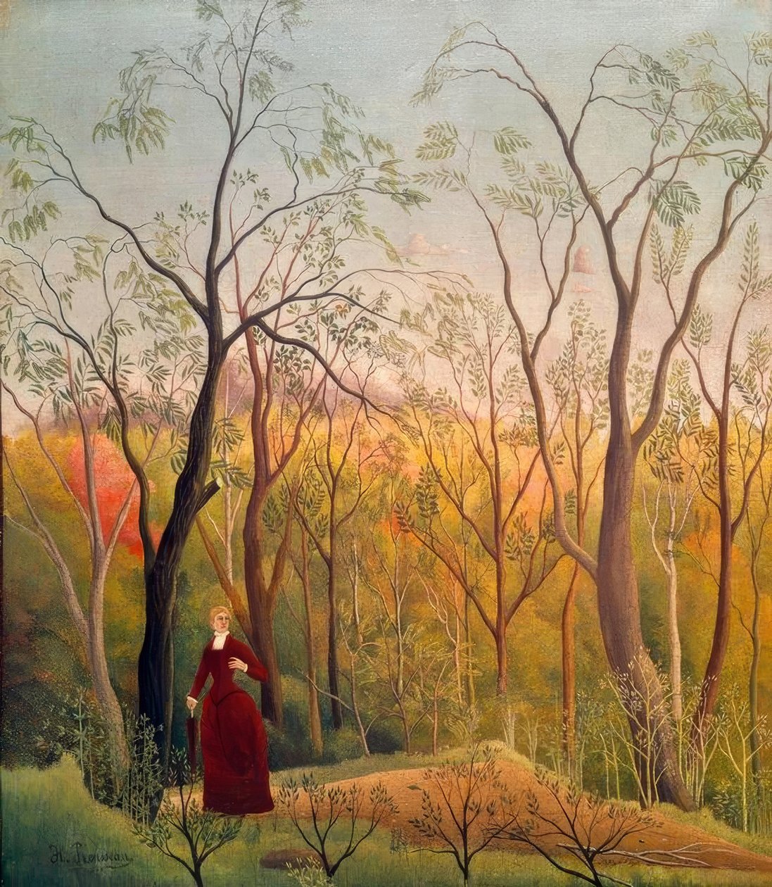 A caminhada na floresta de Henri Rousseau