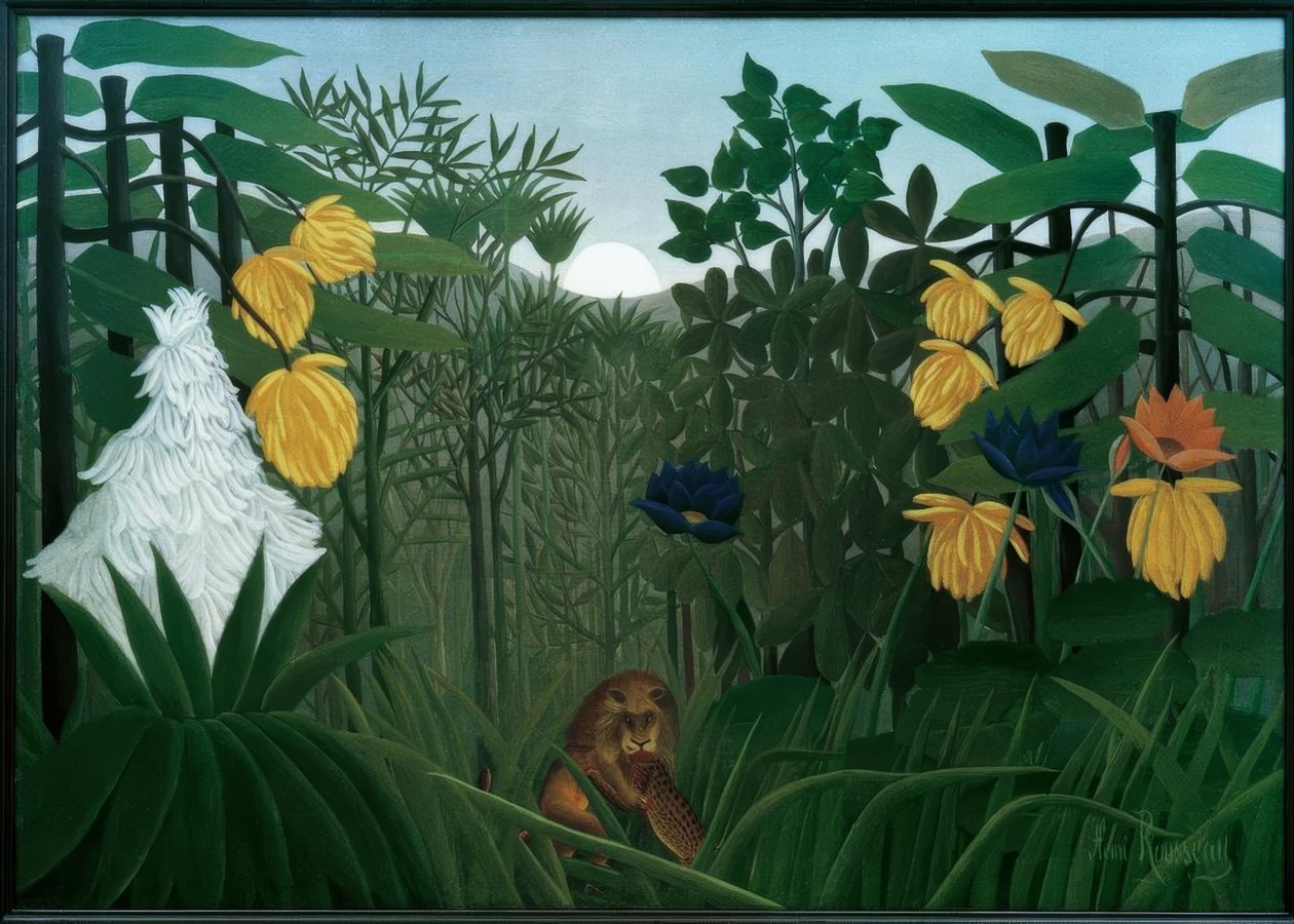 A refeição do leão de Henri Rousseau