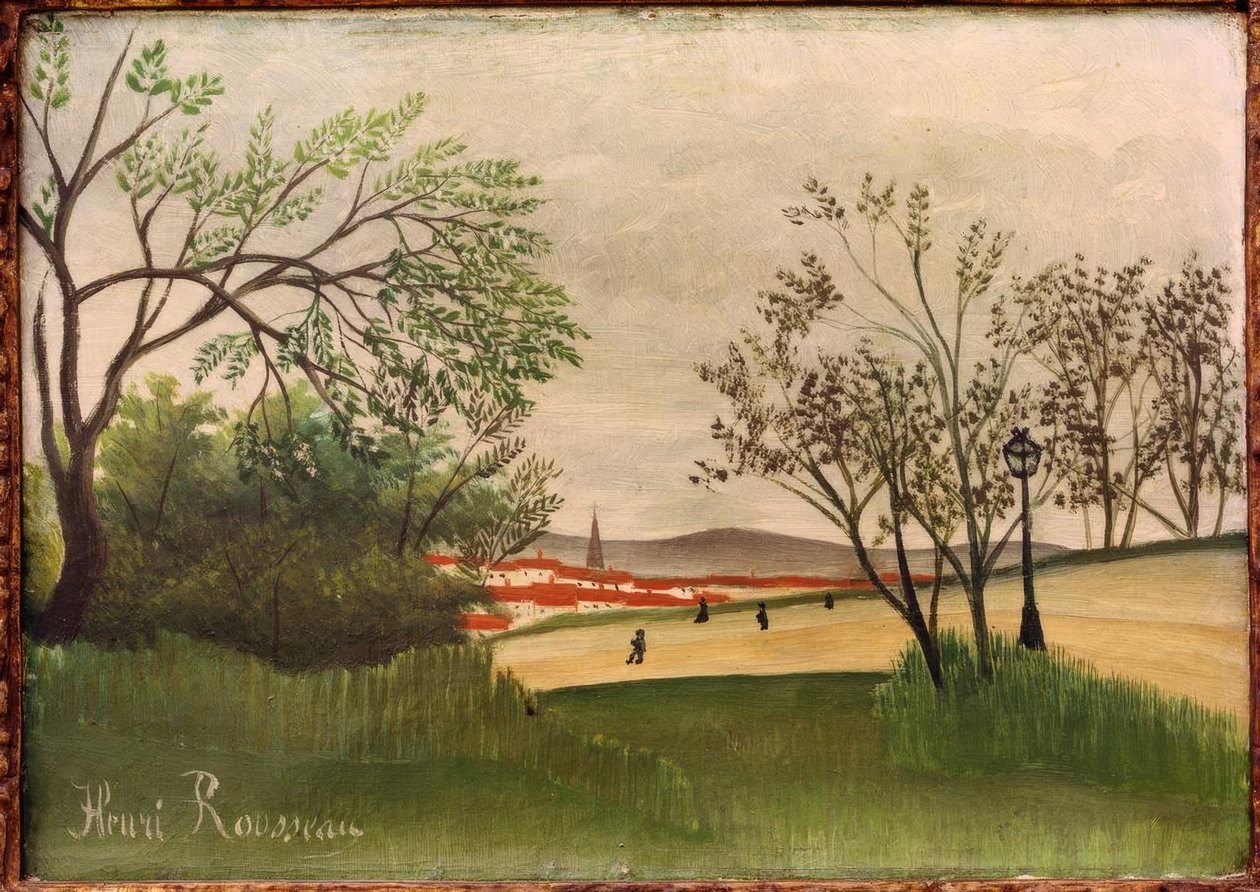 Paisagem da torre do sino de Henri Rousseau