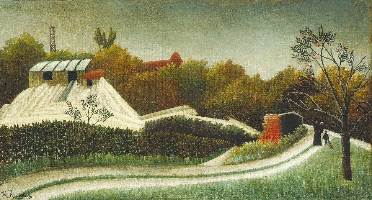 Serraria, Arredores de Paris, c. 189395. de Henri Rousseau