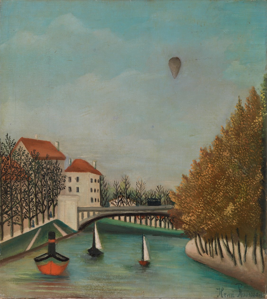 Estudo para vista da Pont de Sèvres de Henri Rousseau
