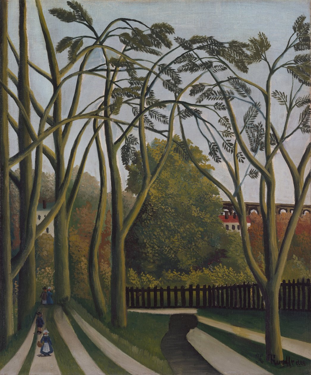 Os bancos do Bièvre perto de Bicêtre, ca. 1908-09. de Henri Rousseau