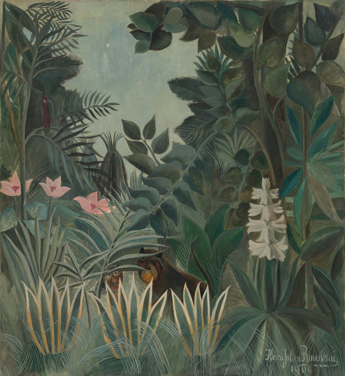 A selva equatorial de Henri Rousseau