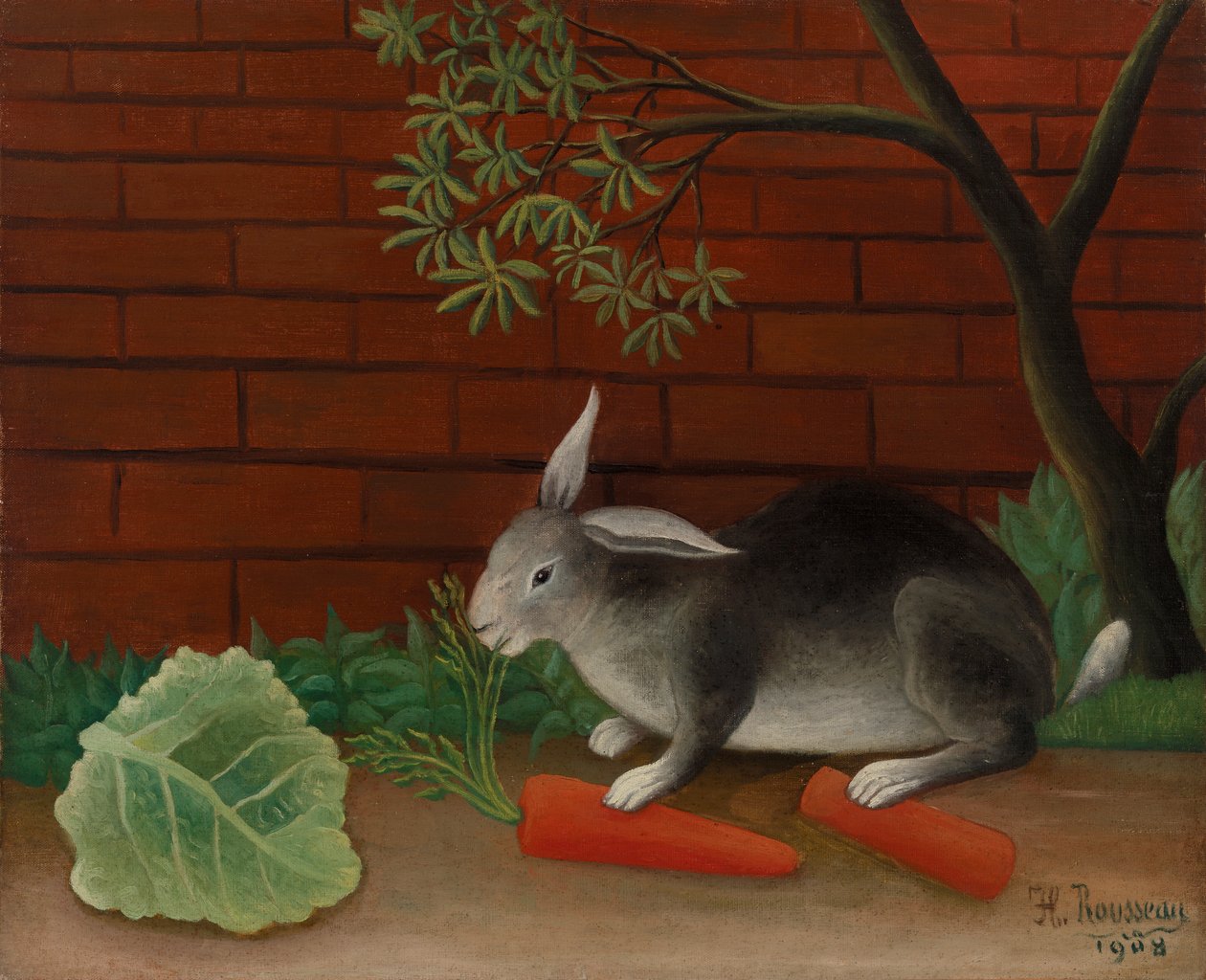 A refeição do coelho de Henri Rousseau