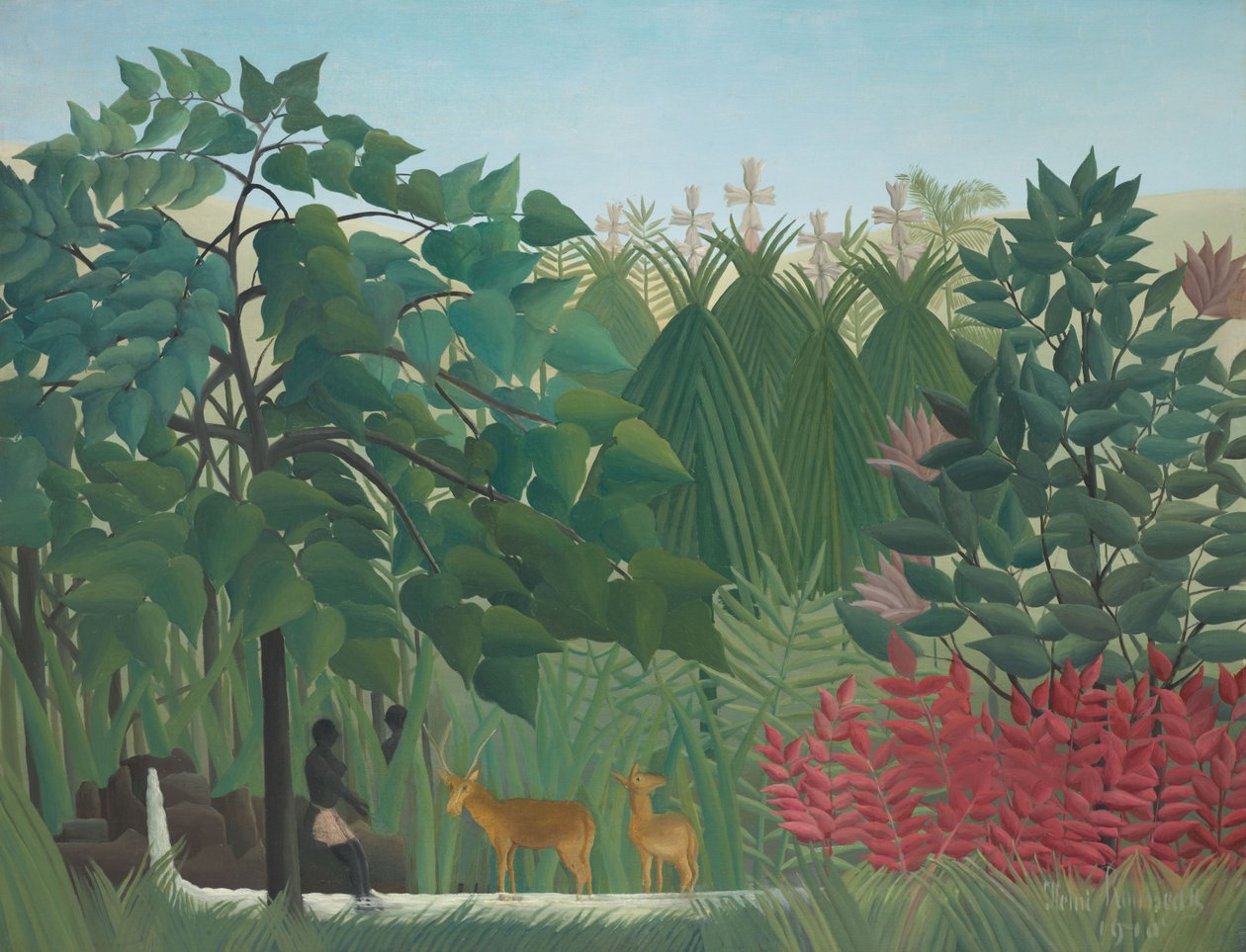 A cascata de Henri Rousseau