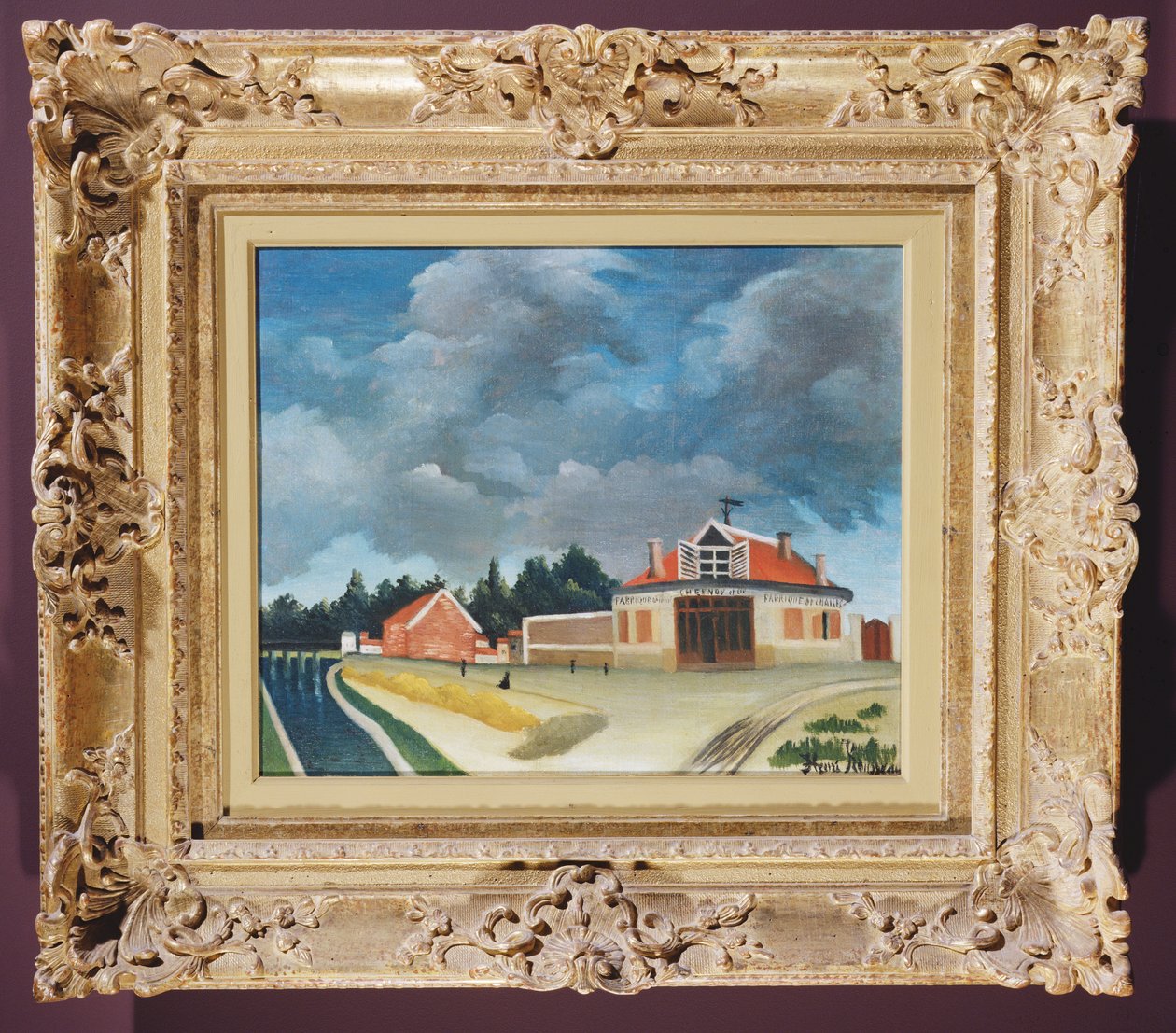 A fábrica de cadeiras em Alfortville, c.1897 de Henri Rousseau