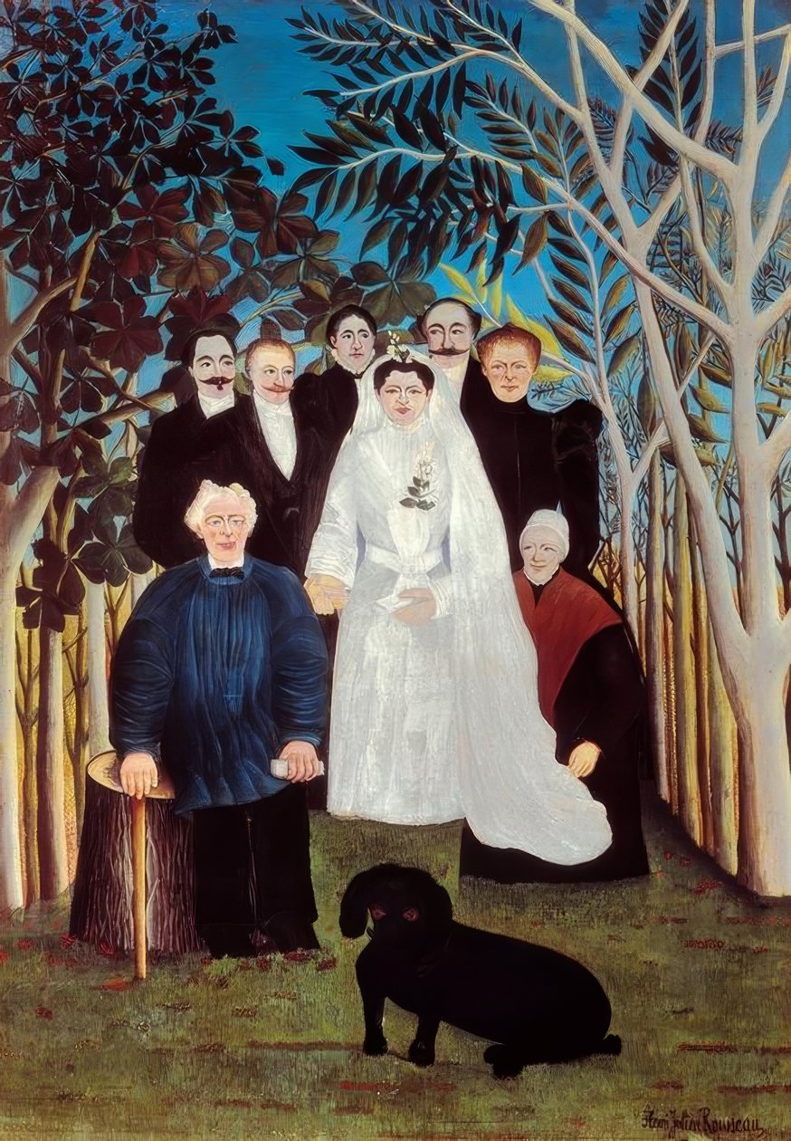 Um casamento no campo de Henri Rousseau
