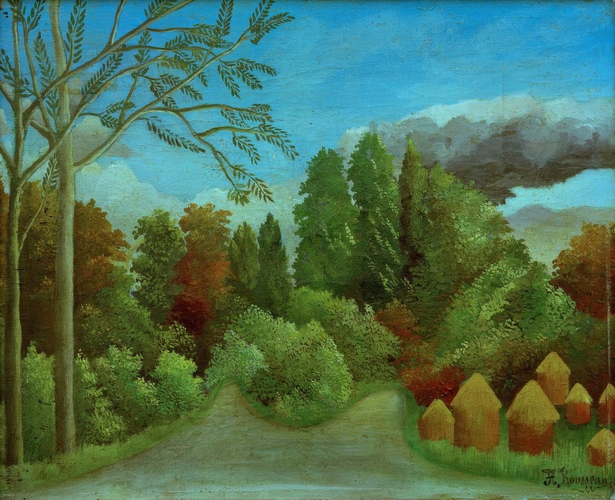Vista das margens do Oise de Henri Rousseau