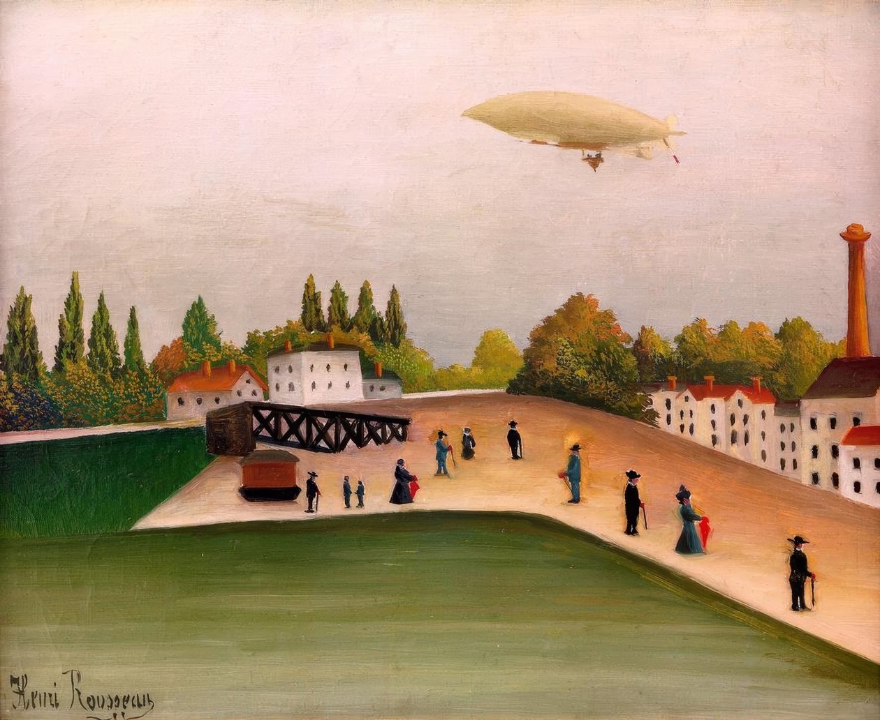 Vista do Quai d&39;Ivry de Henri Rousseau