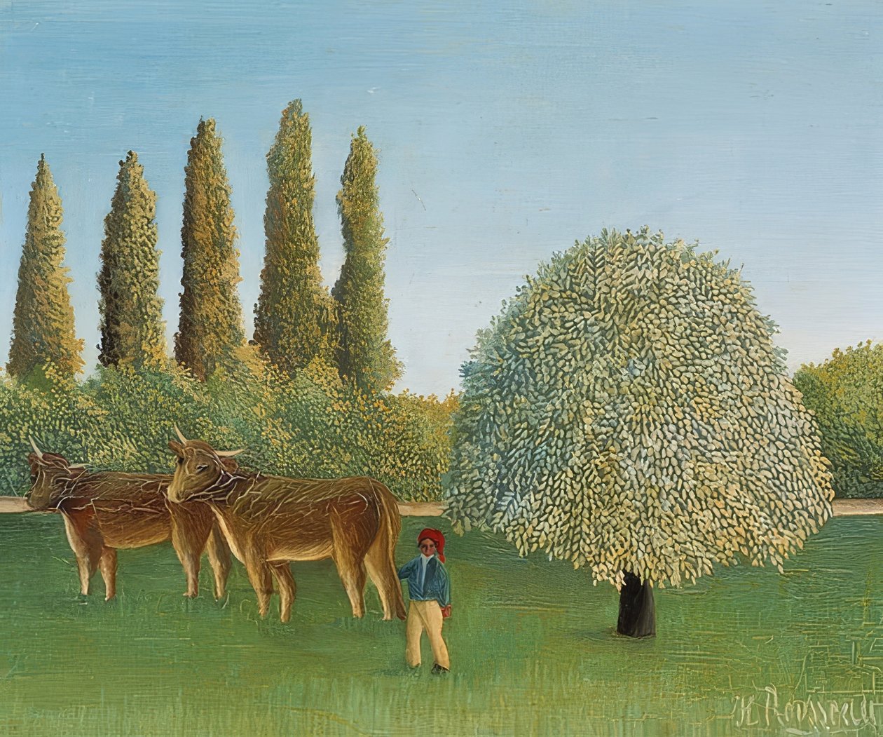 Prado (pasto). 1910 de Henri Rousseau
