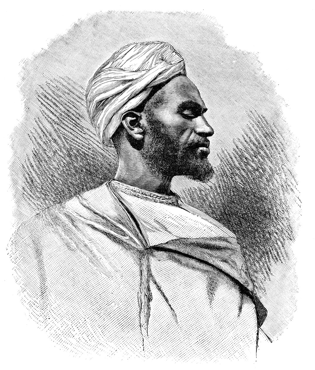 Um motorista de camelo árabe, norte da África, 1895. de Henri Thiriat