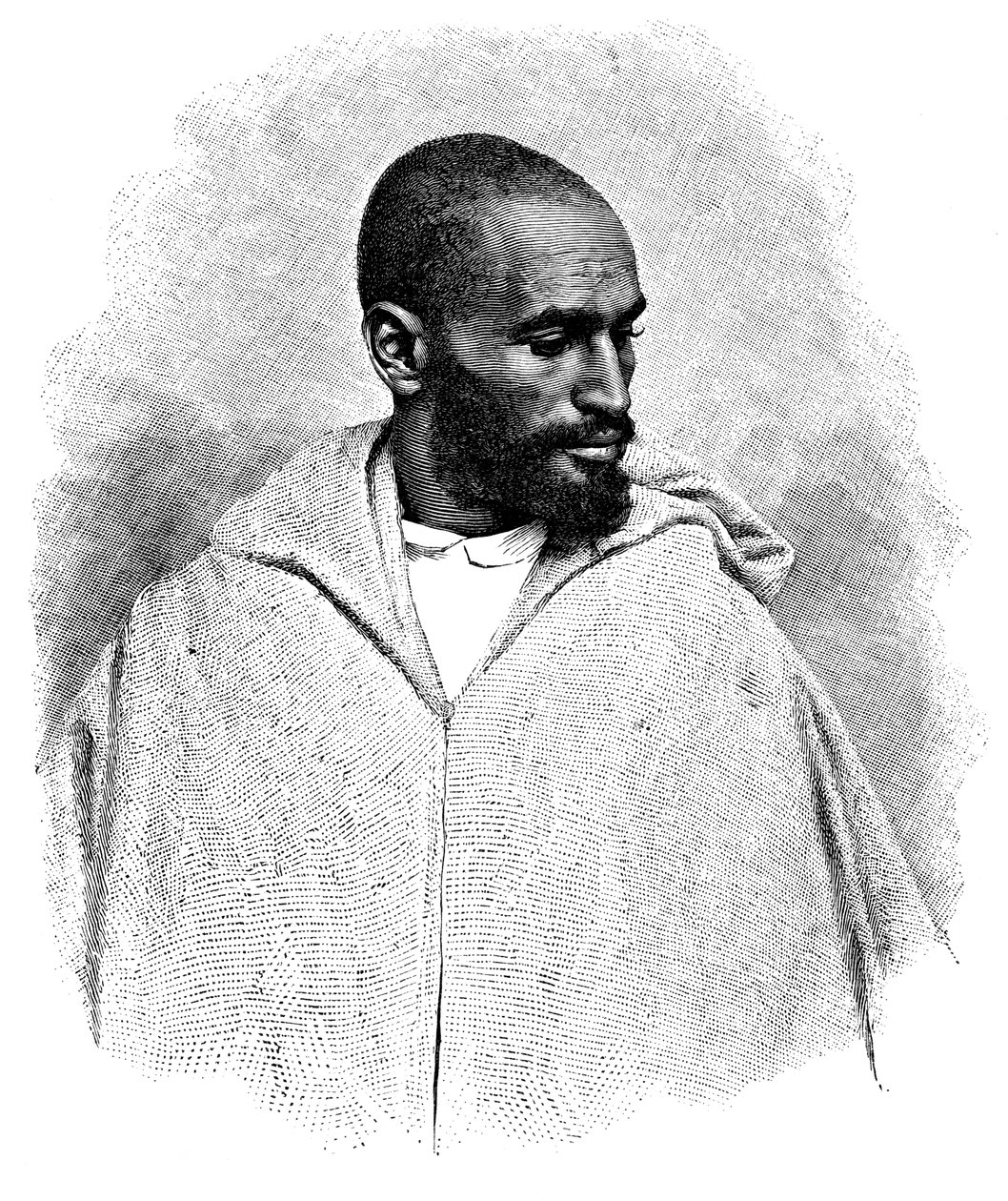 Um homem árabe de Tânger, Marrocos, 1895. de Henri Thiriat