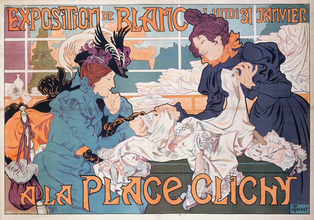 Exposição branca na Place Clichy, 1898. de Henri Thiriet