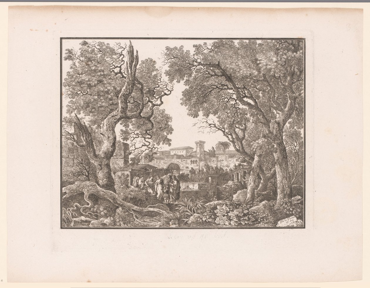 Paisagem com uma cidade ao fundo de Henri Thomann