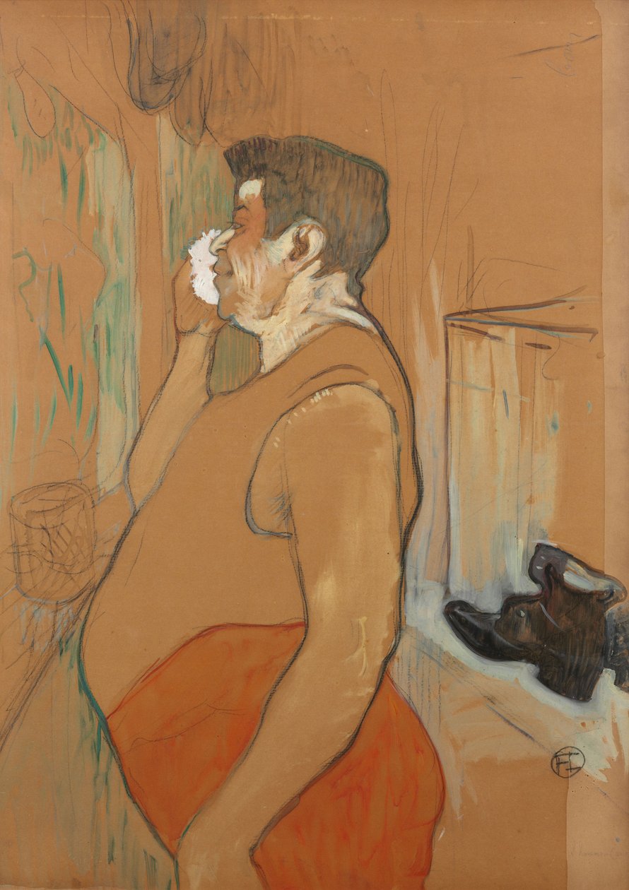 Monsieur Caudieux, ator de concertos de café, 1896. de Henri Toulouse Lautrec de