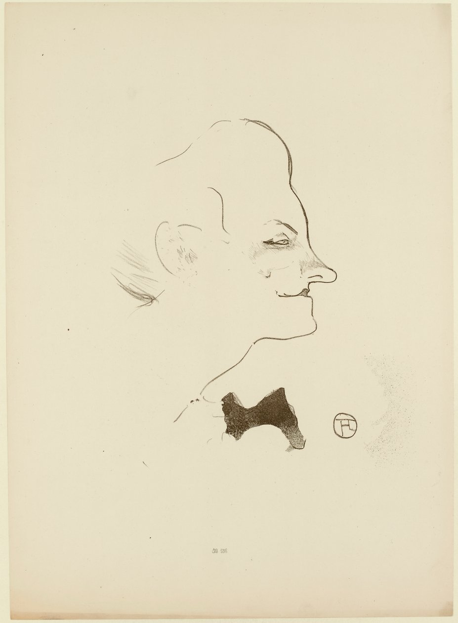 Yvette Guilbert, 1893. de Henri Toulouse Lautrec de