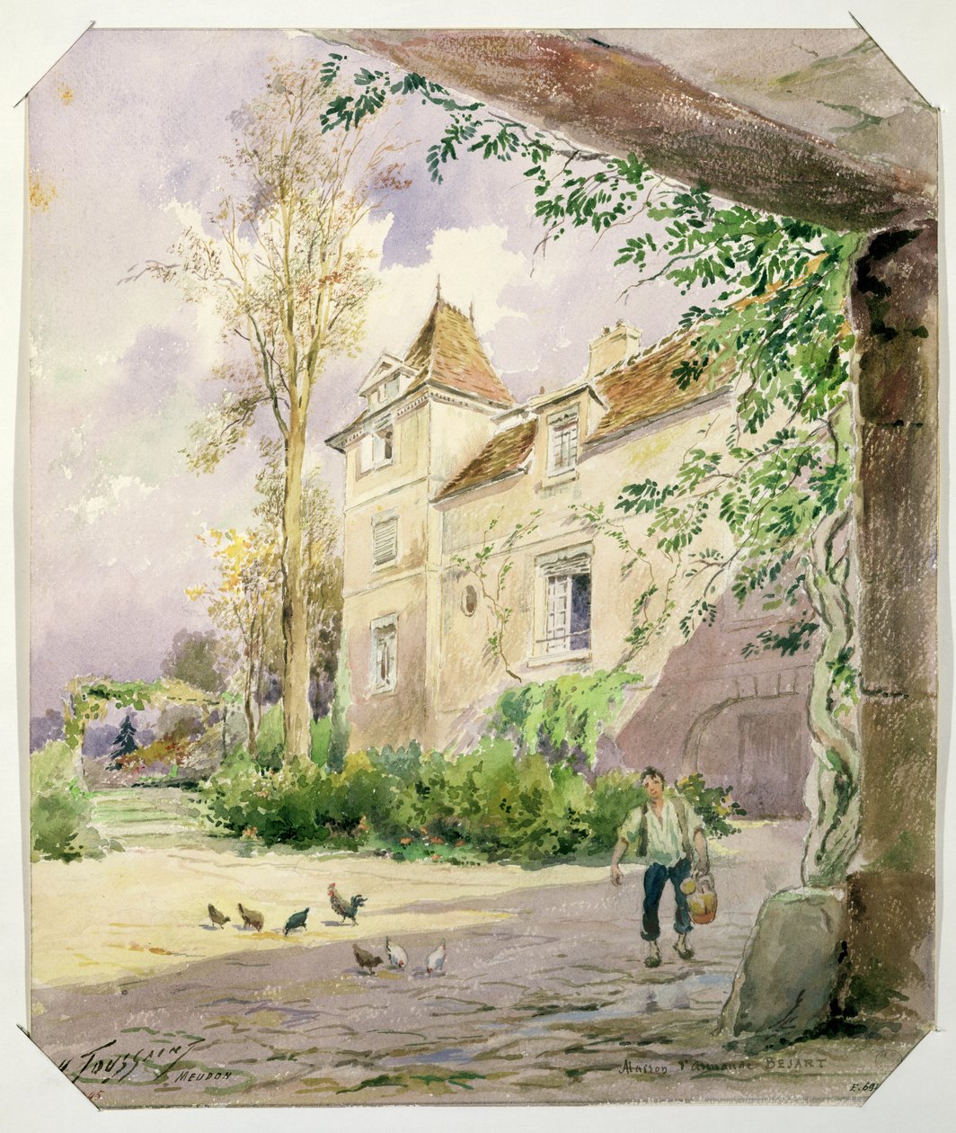 A Casa de Armande Bejart (1642-1700) em Meudon, c.1906 de Henri Toussaint