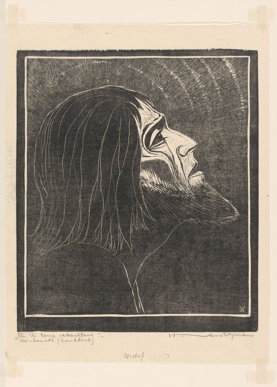 Eli, Eli lama sabachtani (título original no objeto) de Henri Verstijnen (signed by artist)