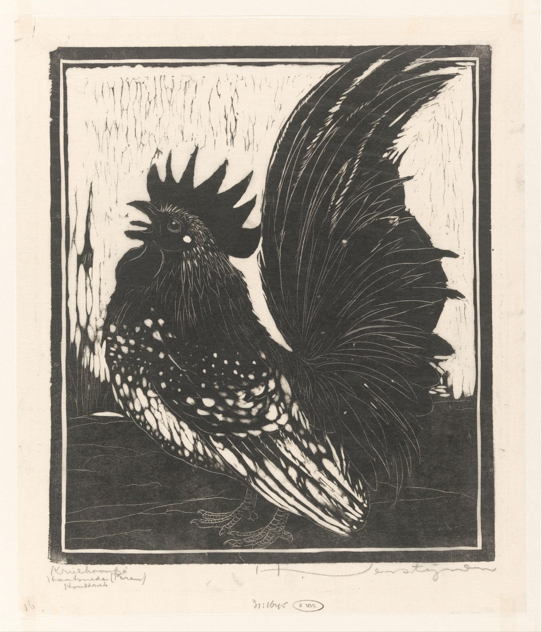 Krielhaantje (título original no objeto) de Henri Verstijnen (signed by artist)