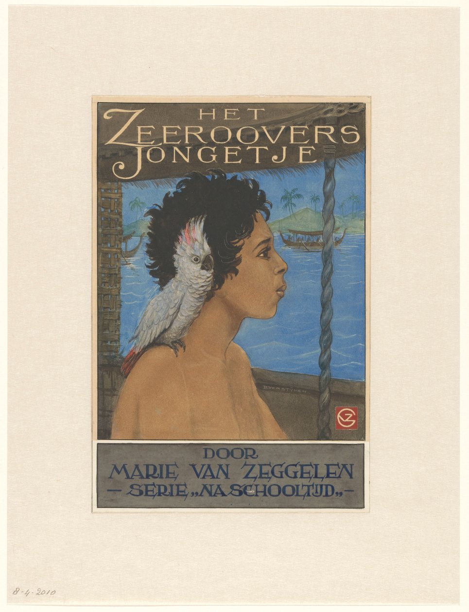 Página de título para The Pirates Boy por Marie van Zeggelen de Henri Verstijnen
