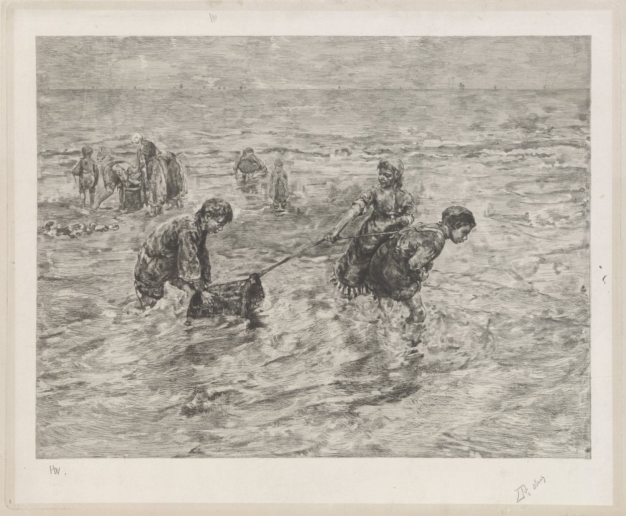 Crianças à beira-mar de Henri Wouters