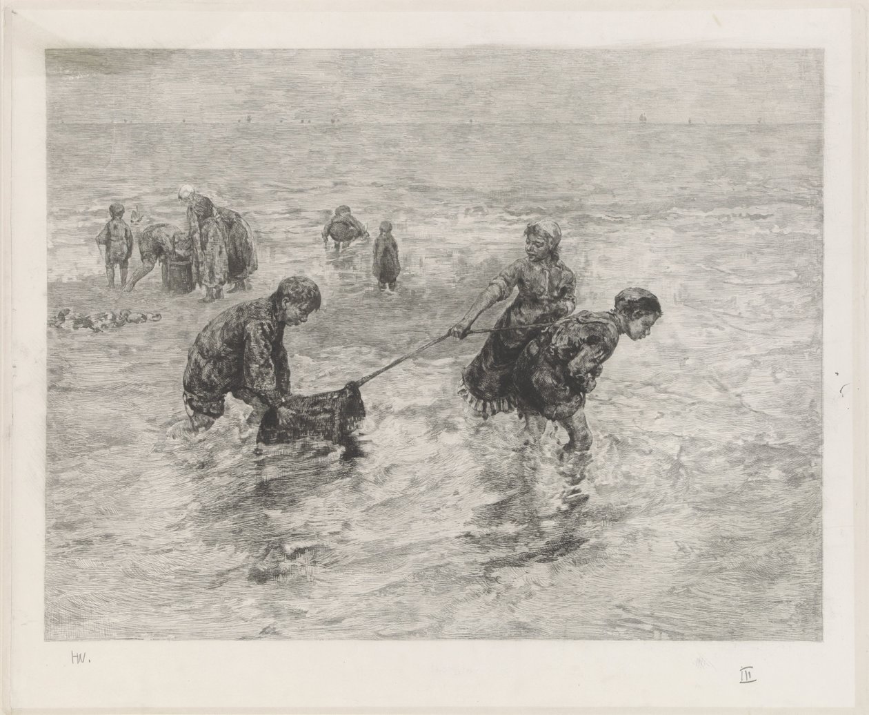 Crianças à beira-mar de Henri Wouters
