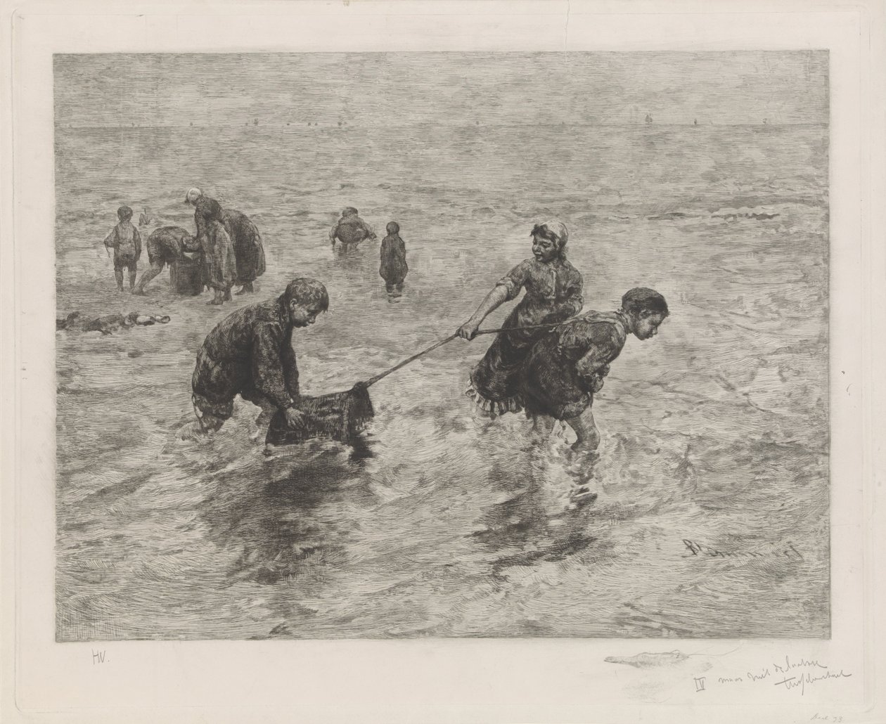 Crianças à beira-mar de Henri Wouters