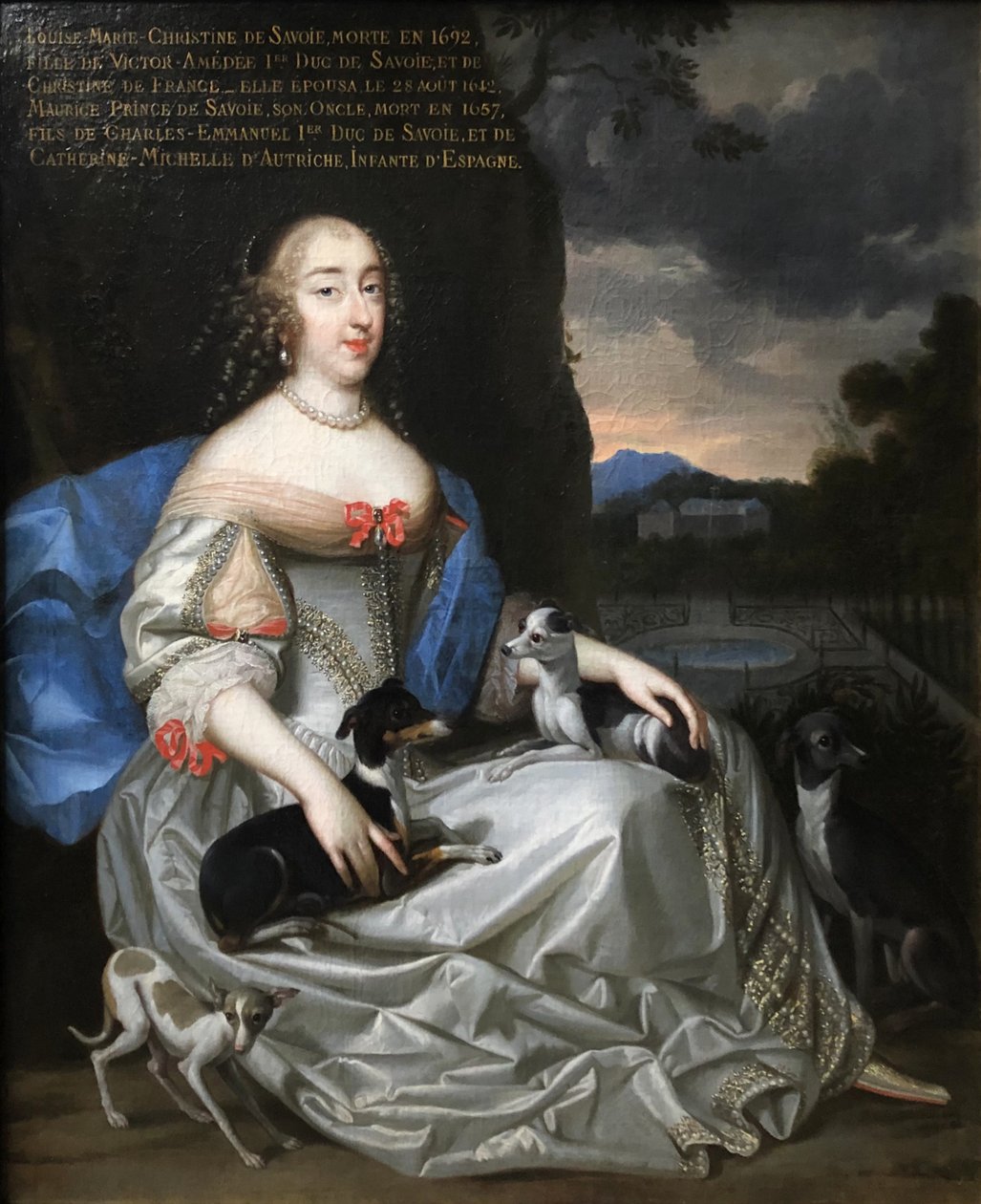 Francês:  Louise Marie-Christine, princesse de Savoie () Retrato de Ana Maria Luísa de Orleães com uma inscrição póstuma que a identifica como Luísa Cristina de Saboia de Henri and Charles Beaubrun