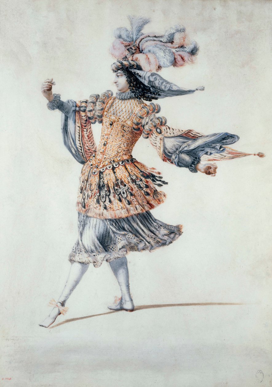 Traje de ballet, c.1640-60 (guache) de Henri de Gissey