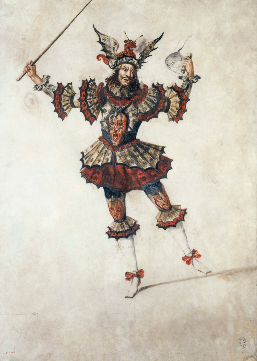 Traje de ballet de um mágico, c.1654 (guache) de Henri de Gissey