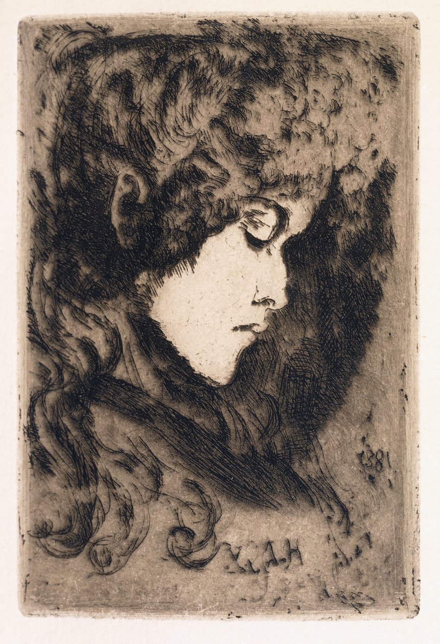 Cabeça de mulher de Henri de Groux