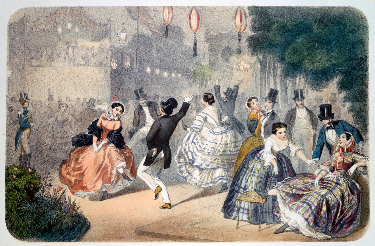 Noite parisiense, c1845-1890 de Henri de Montaut