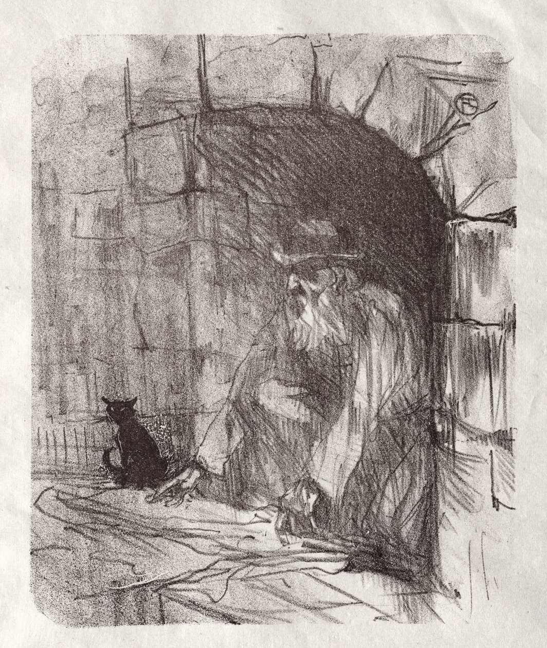 Ao pé do Sinai: uma loja de volta em Cracóvia de Henri de Toulouse-Lautrec