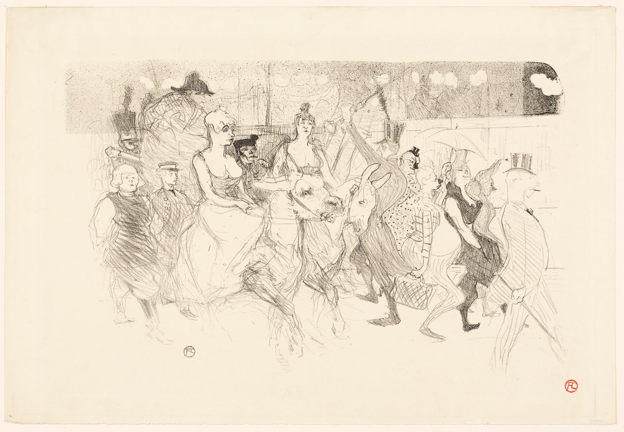 Uma noite de gala no Moulin Rouge de Henri de Toulouse-Lautrec