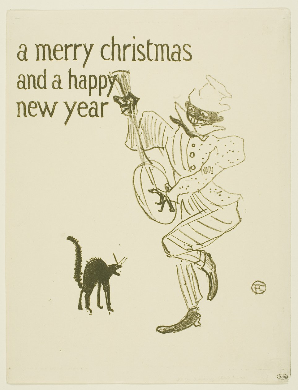 Um feliz natal de Henri de Toulouse-Lautrec