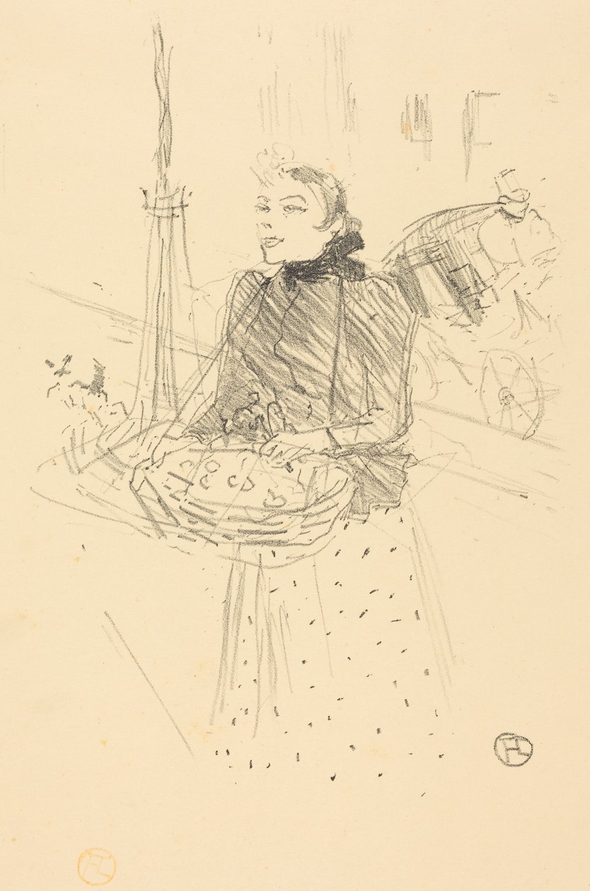 Comprem as minhas belas violetas de Henri de Toulouse-Lautrec