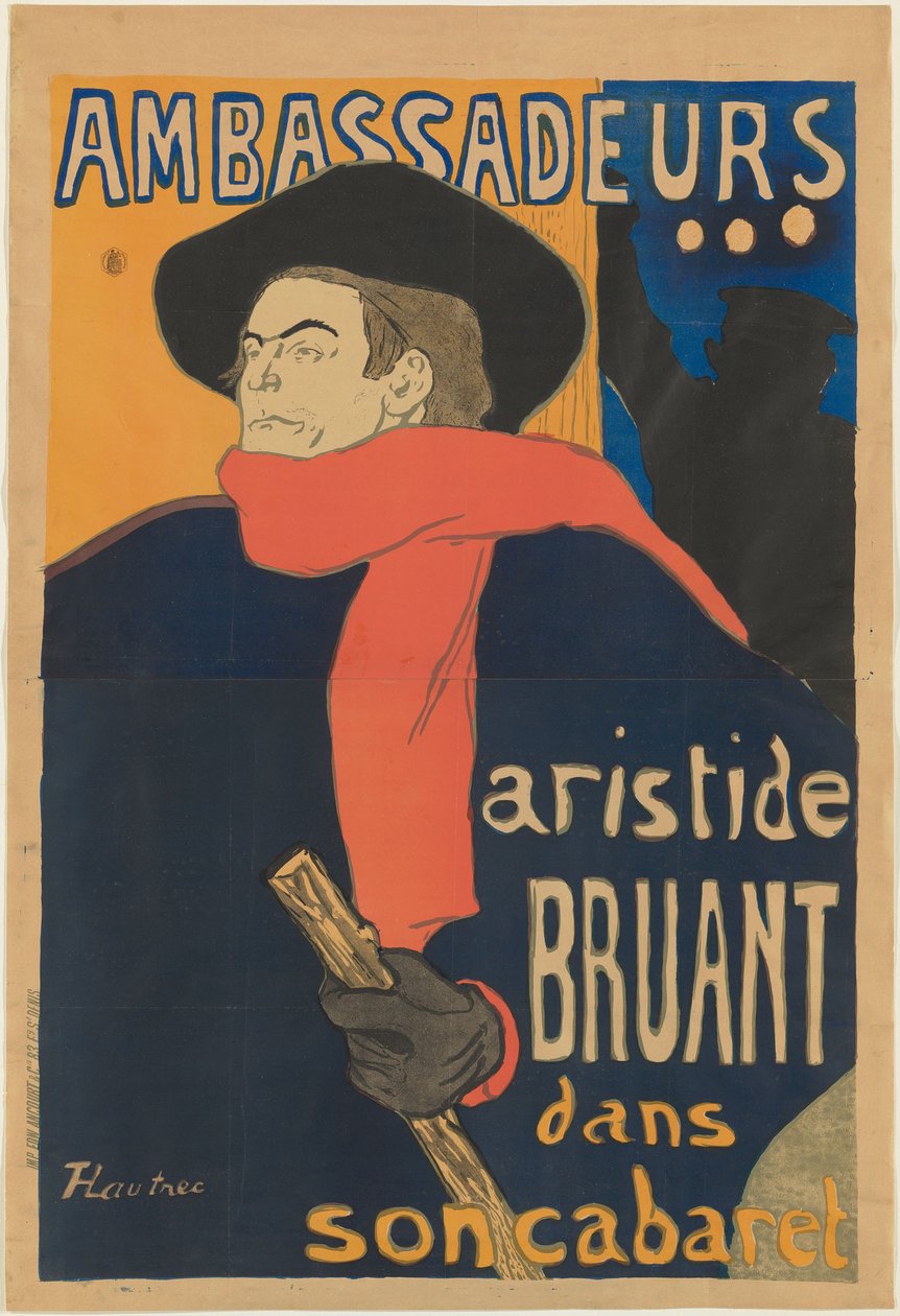 Embaixadores: Aristide Bruant de Henri de Toulouse-Lautrec
