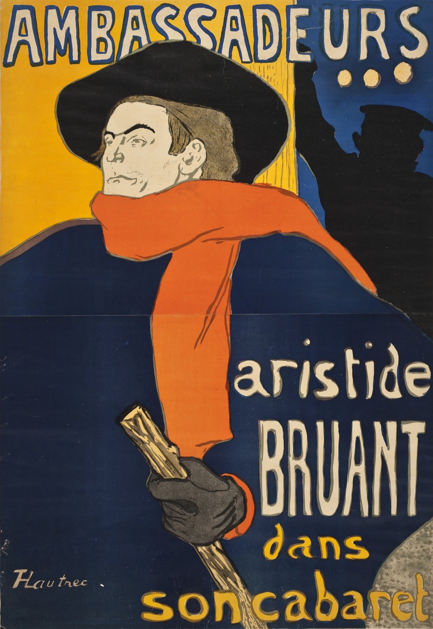 Ambassadeurs: Aristide Bruant de Henri de Toulouse-Lautrec