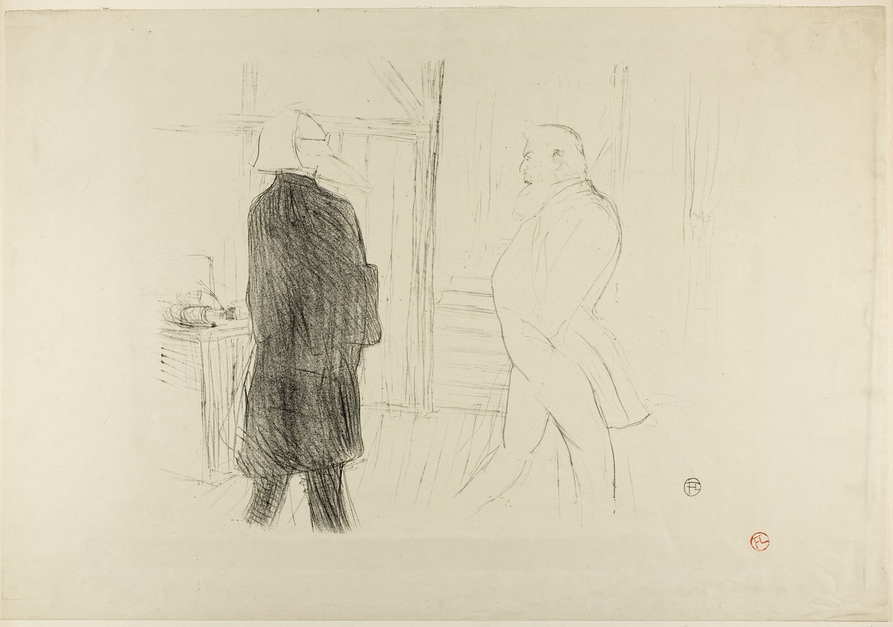 Antoine e Gémier, em Uma Falência de Henri de Toulouse-Lautrec