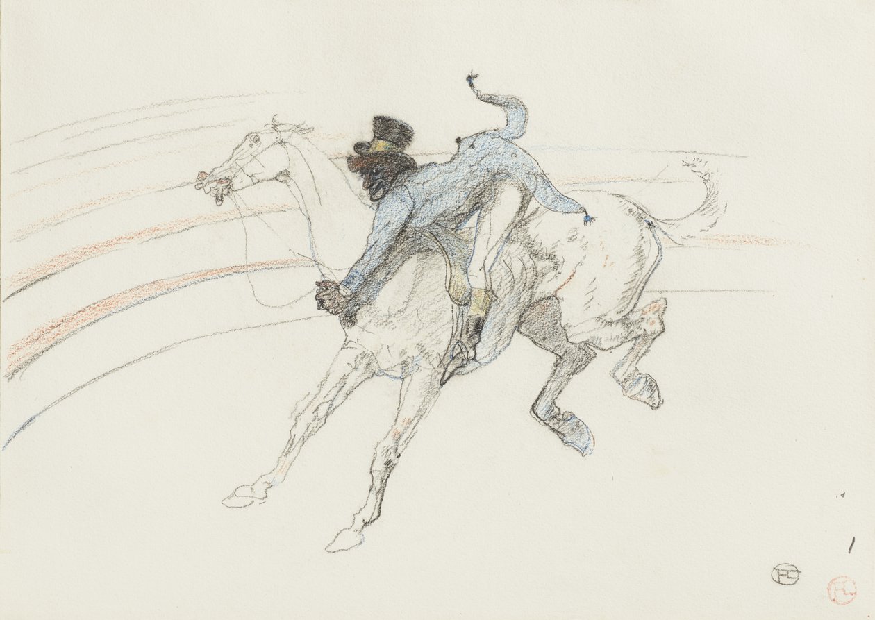 No circo: "Chocolat". de Henri de Toulouse-Lautrec
