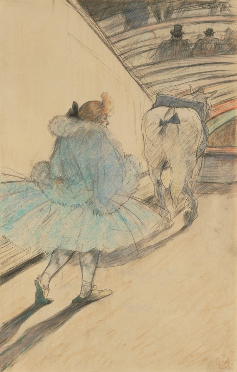 No circo: entrando no ringue de Henri de Toulouse Lautrec